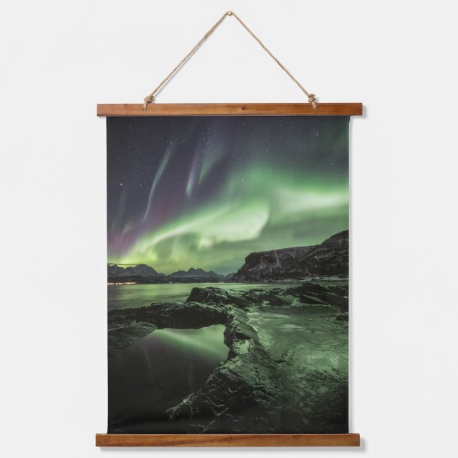 Northern Lights Norway Hanging Tapestry (Front)