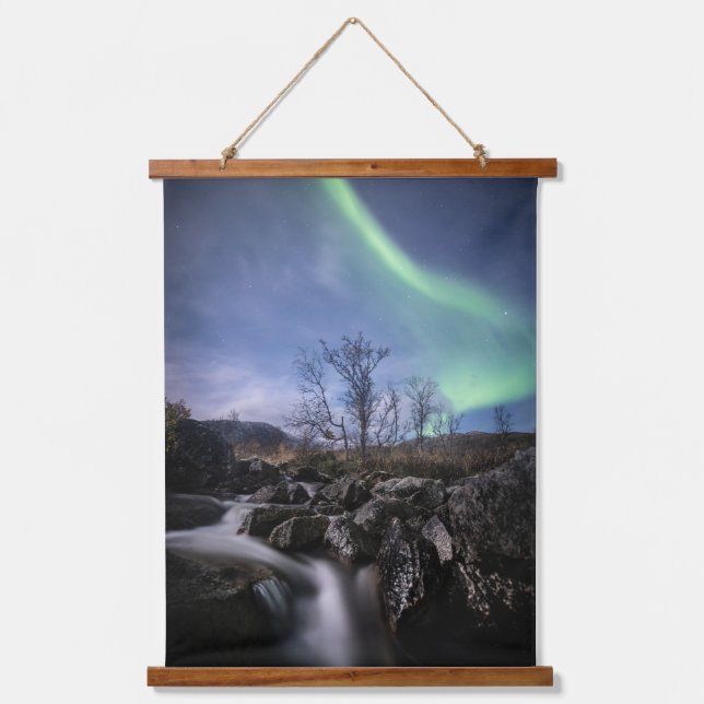 Northern Lights Norway Hanging Tapestry (Front)