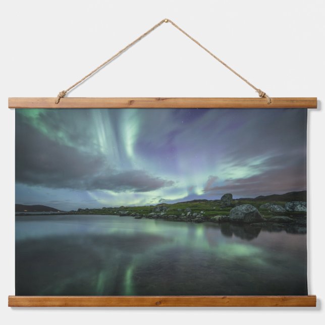 Northern Lights Norway Hanging Tapestry (Front)