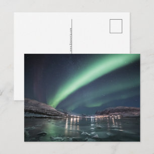 Northern Lights Norway Holiday Postcard