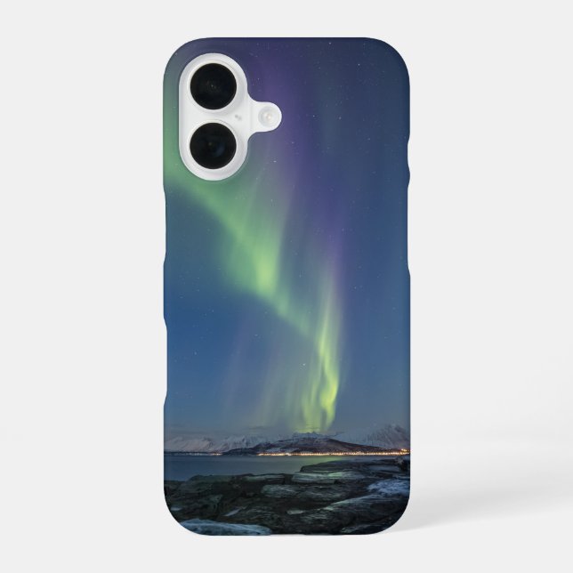 Northern Lights Norway iPhone 16 Case (Back)
