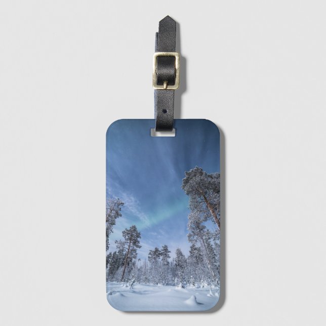 Northern Lights Norway Luggage Tag (Front Vertical)