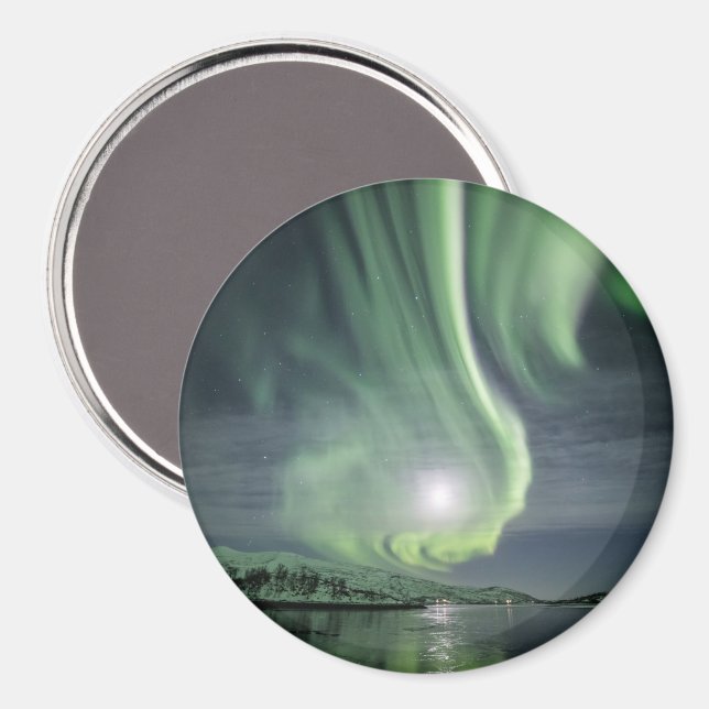 Northern Lights Norway Magnet (Front/Back)