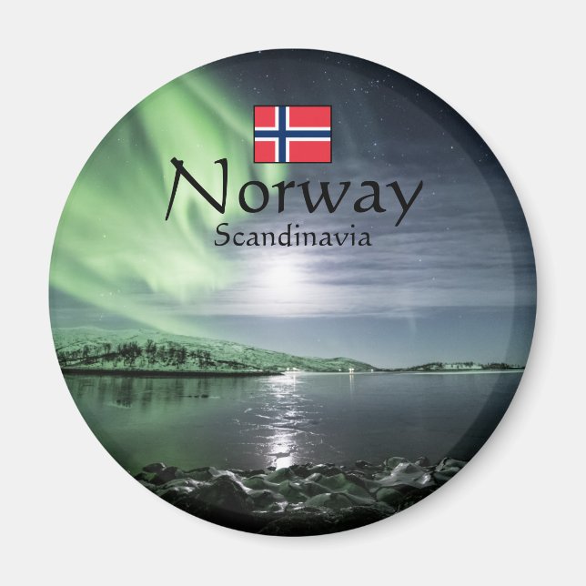 Northern Lights Norway Magnet (Front)