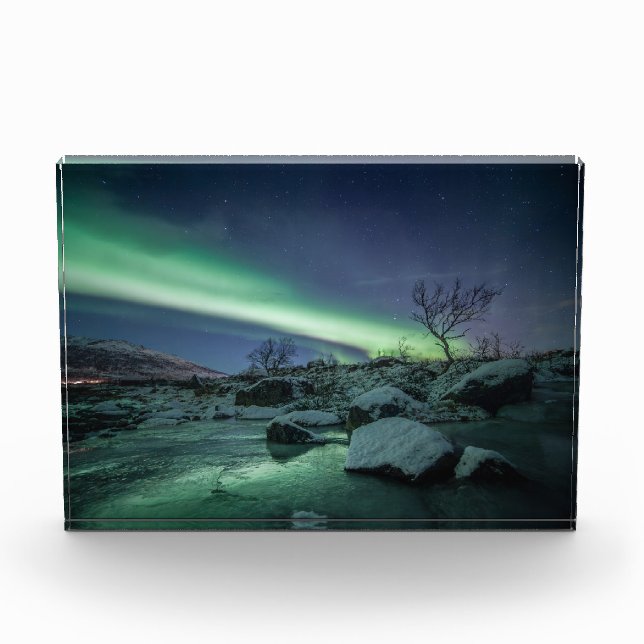 Northern Lights Norway Photo Block (Front)