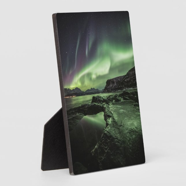 Northern Lights Norway Plaque (Side)