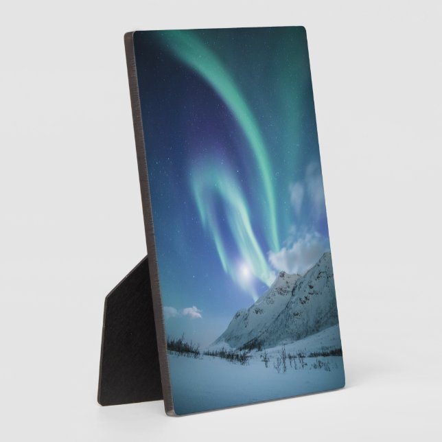 Northern Lights Norway Plaque (Side)