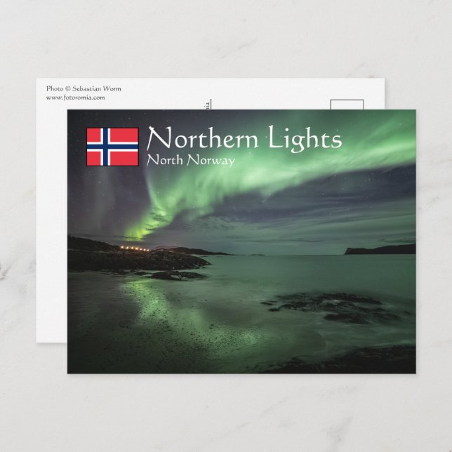 Northern Lights Norway Postcard (Front/Back)