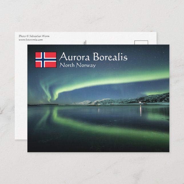 Northern Lights Norway Postcard (Front/Back)