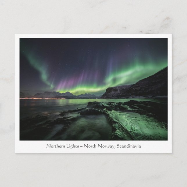Northern Lights Norway Postcard (Front)