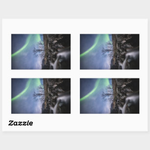 Northern Lights Norway Rectangular Sticker