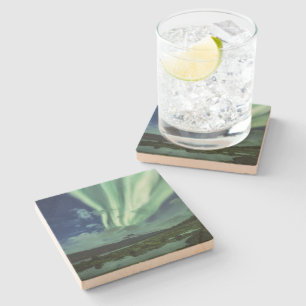 Northern Lights Norway Stone Coaster