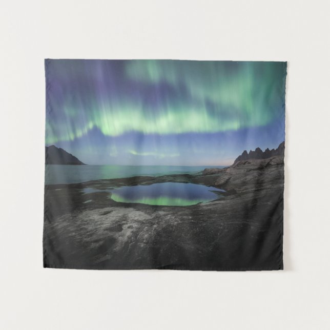 Northern Lights Norway Tapestry (Front (Horizontal))