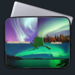 Northern Lights of Alaska Collage Laptop Sleeve<br><div class="desc">See the northern lights of Alaska. Alaska is the largest state in the United States by area. It is situated in the northwest extremity of the North American continent, with Canada to the east, the Arctic Ocean to the north, and the Pacific Ocean to the west and south, with Russia...</div>