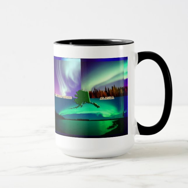 Northern Lights of Alaska Collage Mug (Right)
