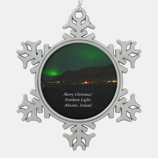Northern Lights of Iceland Ornament (Front)