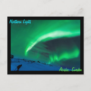 Northern Lights Over Abisko Sweden Postcard