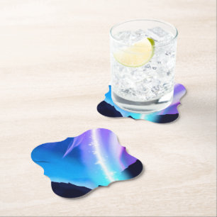 Northern Lights Paper Coaster