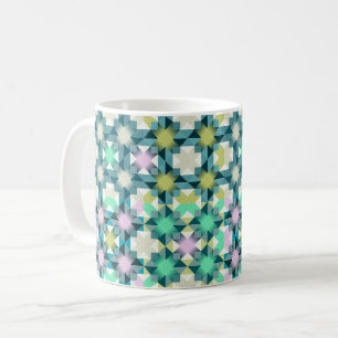 Northern Lights patchwork Coffee Mug