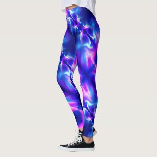 Northern Lights Pink & Blue - Leggings