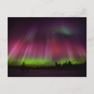 Northern lights postcard