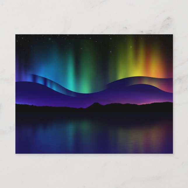 Northern Lights Postcard (Front)