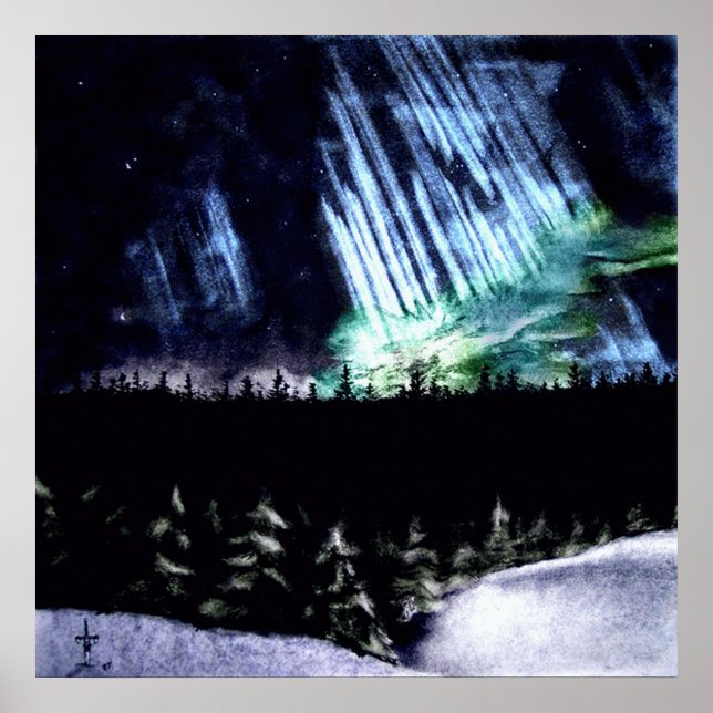 Northern Lights Poster (Front)