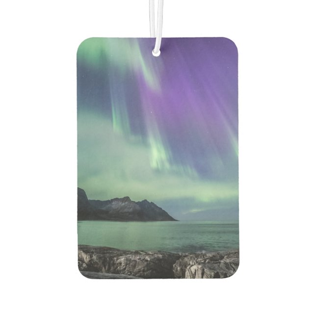 Northern Lights Senja Car Air Freshener (Back)