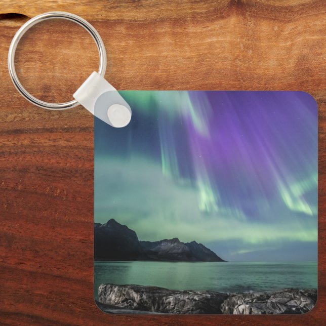 Northern Lights Senja Key Ring (Front)