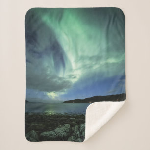 Northern Lights Sherpa Blanket