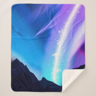 Northern Lights Sherpa Blanket