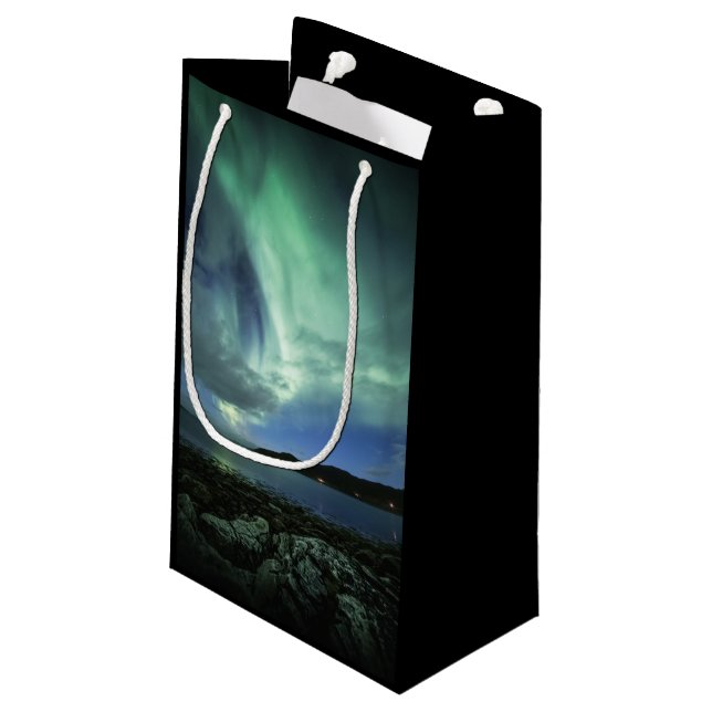 Northern Lights Small Gift Bag (Back Angled)