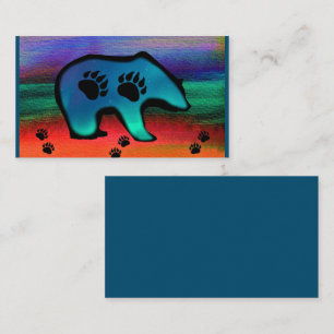 Northern Lights Spirit Bear Business Card