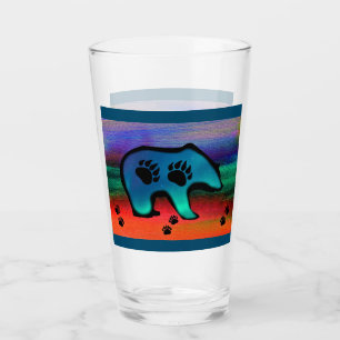 Northern Lights Spirit Bear Glass