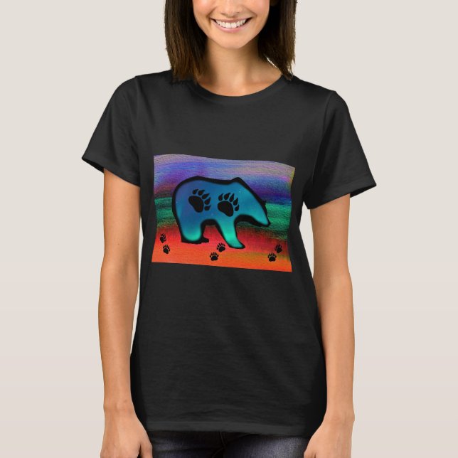 Northern Lights Spirit Bear T-Shirt (Front)