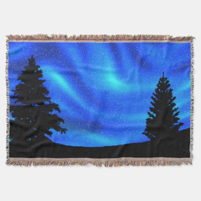 Northern Lights Throw Blanket (Front)