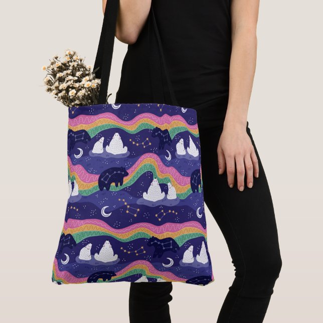 Northern Lights Tote Bag (Close Up)