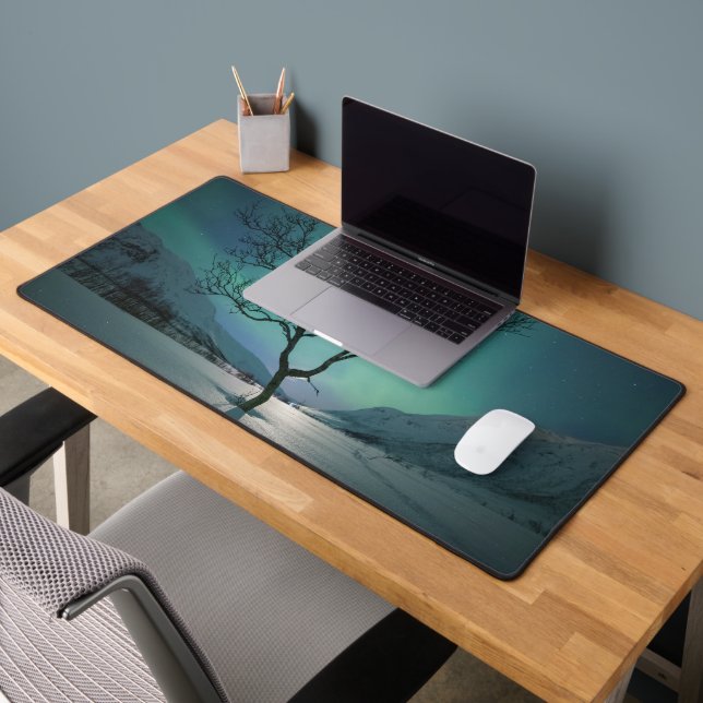 Northern Lights Tree Desk Mat (Office 2)