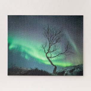 Northern Lights Tree Jigsaw Puzzle