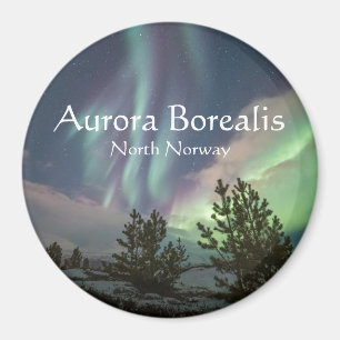 Northern Lights Trees Magnet