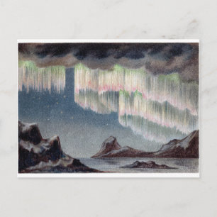 northern lights vintage Polar Lights Vintage old Postcard