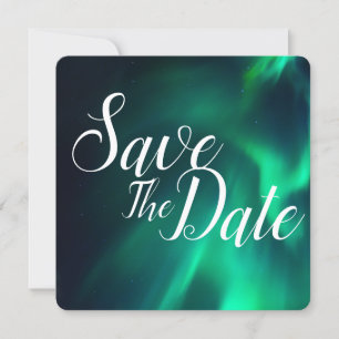 Northern Lights Wedding Save The Date