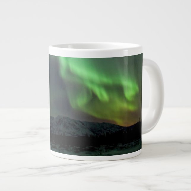 Northern Lights | Whitehorse, Yukon Large Coffee Mug (Front Right)