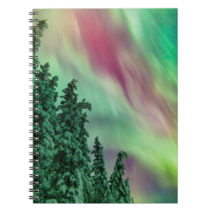 Northern Lights   Winter in Glennallen, Alaska Notebook