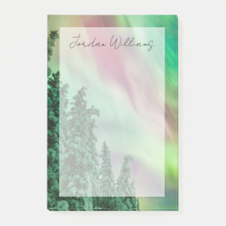Northern Lights | Winter in Glennallen, Alaska Post-it Notes