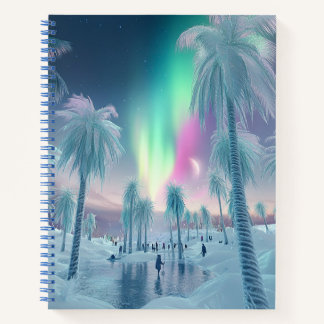 Northern Lights Winter Wonderland Notebook