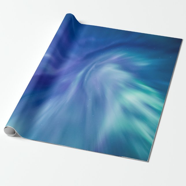 Northern Lights Wrapping Paper (Unrolled)