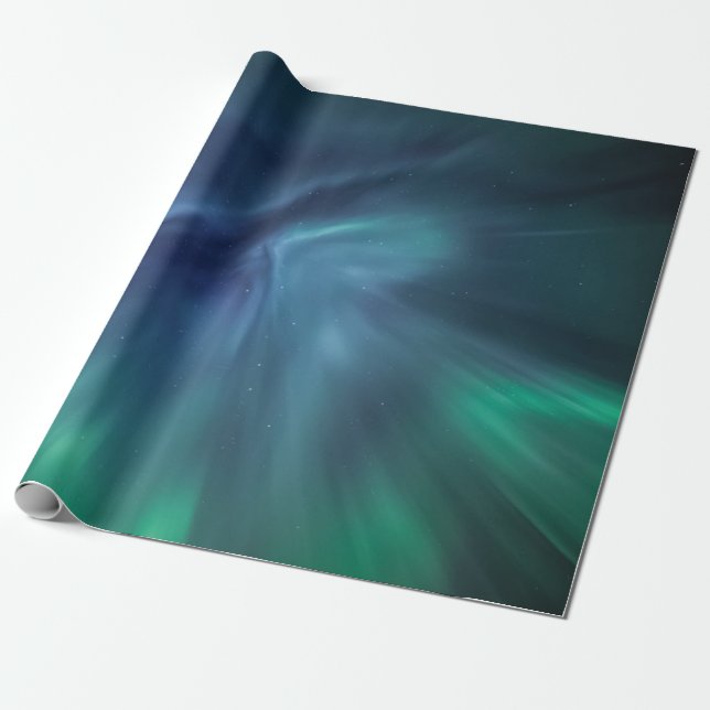 Northern Lights Wrapping Paper (Unrolled)