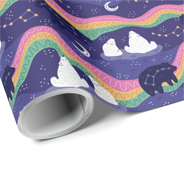 Northern Lights Wrapping Paper (Roll Corner)