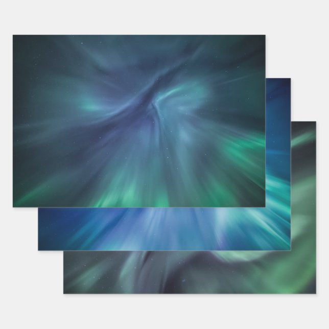 Northern Lights Wrapping Paper Sheet (Set)